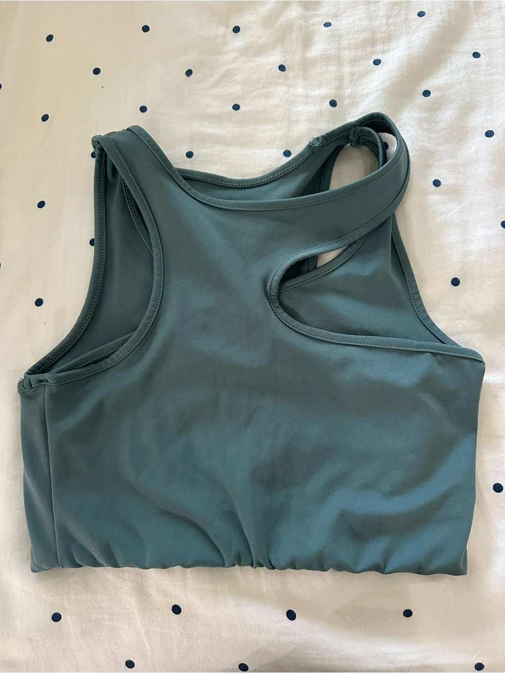 H&M Teal Cutout Crop Tank Top